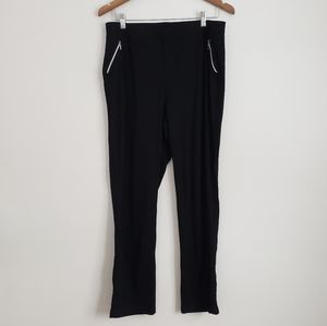 Chico's Travelers Collection Black Zipper Pants